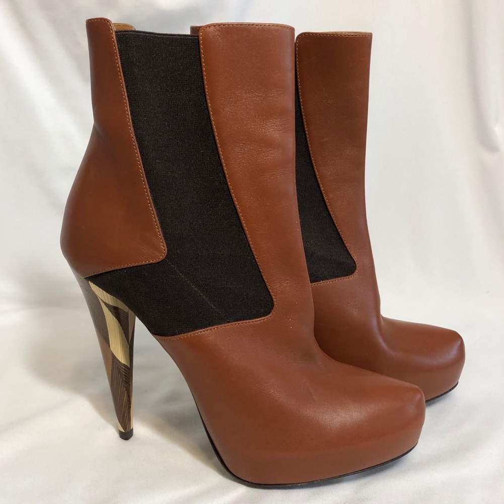 FENDI Platform Ankle Booties